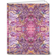 Indian Summer Patterns 8  X 10  Hardcover Notebook
