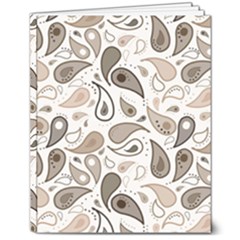 Paisley Pattern Background Graphic 8  X 10  Hardcover Notebook
