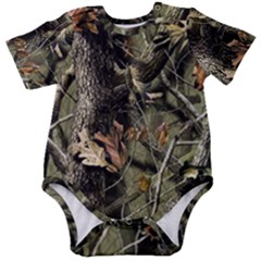 Realtree Camo Seamless Pattern Baby Short Sleeve Bodysuit