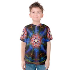 Mandala Pattern Kaleidoscope Kids  Cotton Tee