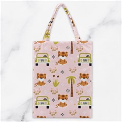 Cute-tiger-car-safari-seamless-pattern Classic Tote Bag