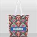 Skull Pattern Full Print Rope Handle Tote (Small) View1