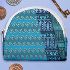 Aztec, Batik Horseshoe Style Canvas Pouch