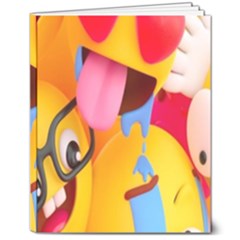 Emojis, Emoji, Hd Phone Wallpaper 8  X 10  Hardcover Notebook