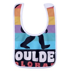 Boulder T- Shirt Boulder Colorado Bigfoot Sasquatch Hiking Camping T- Shirt Baby Bib