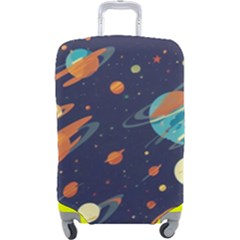 Space Galaxy Planet Universe Stars Night Fantasy Luggage Cover (large)