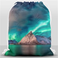 Amazing Aurora Borealis Colors Drawstring Bag (large)
