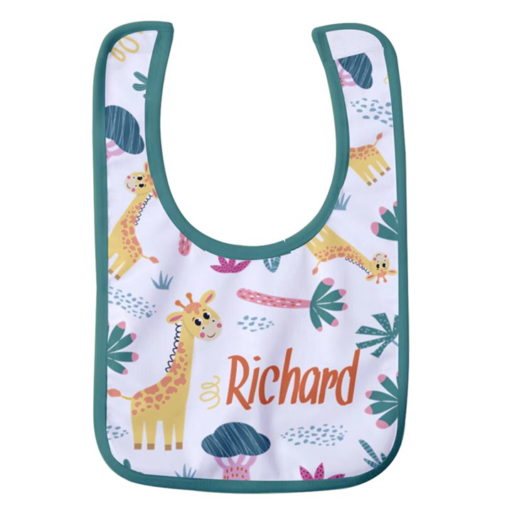 Giraffe Name Baby Bib Baby Bib
