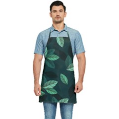 Leaves Foliage Plants Pattern Kitchen Apron