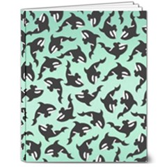 Orca Killer Whale Fish 8  X 10  Hardcover Notebook