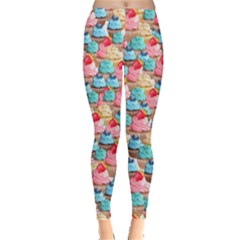 Ful Cakes Pink Lollipop Candy Macaroon Cupcake Donut Leggings 