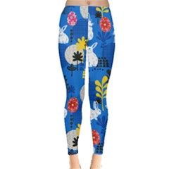 Blue Japanese Easter Leggings 
