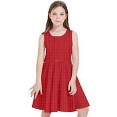 Ed Lego Texture Macro, Red Dots Background, Lego, Red Kids  Skater Dress