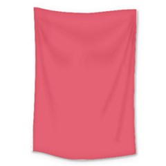 Pink, Color, Background, Monochromic, Minimalism Large Tapestry
