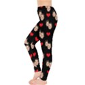 Personalized Couple Heart Many Faces Everyday Leggings Everyday Leggings  View3