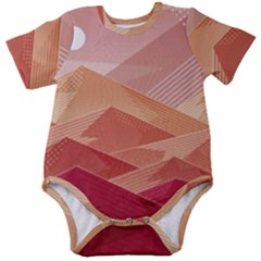 Mountains Sunset Landscape Nature Baby Short Sleeve Bodysuit