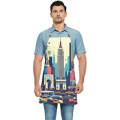 Skyscrapers City Usa Kitchen Apron