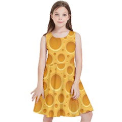 Cheese Texture Food Textures Kids  Skater Dress