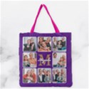 Personalized Phone Wallpaper Grandma Love Grid Grocery Tote Bag View2