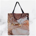 Personalized Name Marble Grocery Tote Bag View1