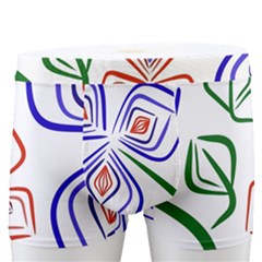 Bloom Nature Plant Pattern Men s Boxer Briefs