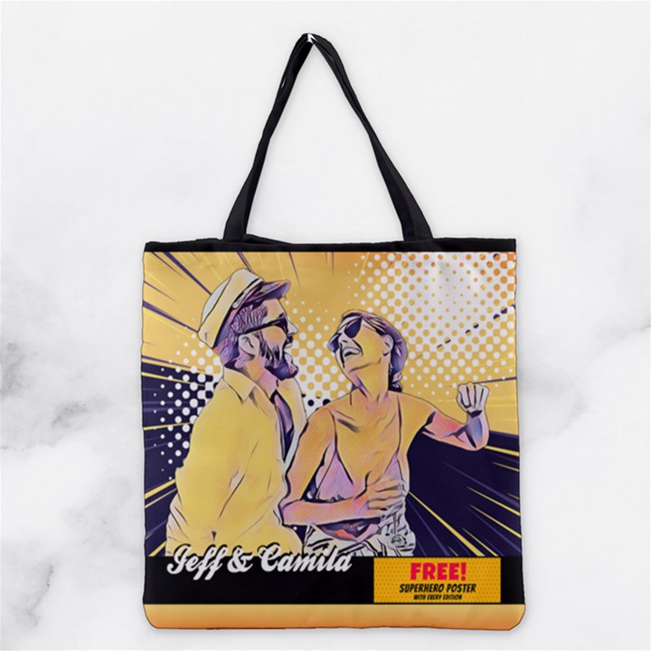 Presonalized Comic Style Magazine Lover Grocery Tote Bag