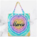 Personalized Tie Dyed Style Name Tote Bag Grocery Tote Bag View1
