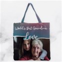 Personalized Worlds Best Grandma Any Text Photo Tote Bag Grocery Tote Bag View2
