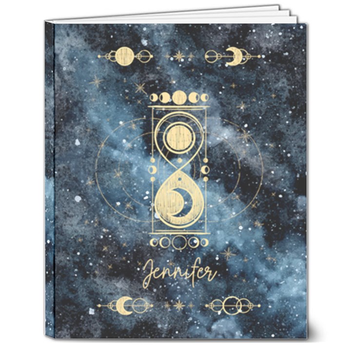 Personalized Name Tarot Style Hardcover Notebook 8  x 10  Hardcover Notebook