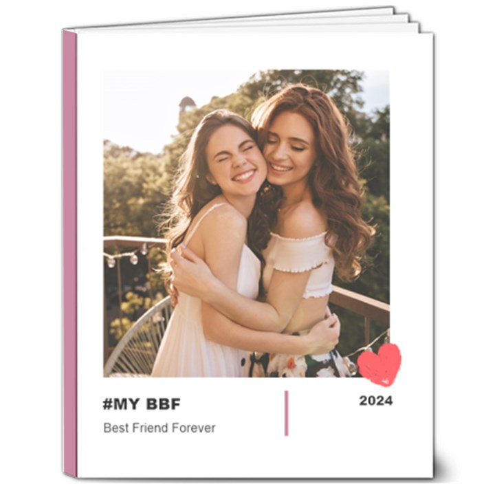 Personalized Photo Name Friends Hardcover Notebook 8  x 10  Hardcover Notebook