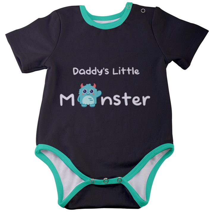Personalized Monster Name Baby Short Sleeve Bodysuit Baby Short Sleeve Bodysuit