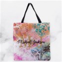Personalized Initial Name Marble Tote Bag Grocery Tote Bag View2