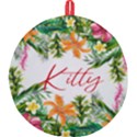 Personalized Tropical Fruit Any Text Name Round Trivet Round Trivet View2