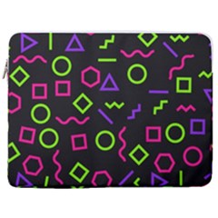 Geometric Seamless Pattern 17  Vertical Laptop Sleeve Case With Pocket