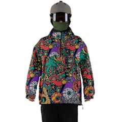 Cute Cartoon Doodle Men s Ski And Snowboard Waterproof Breathable Jacket