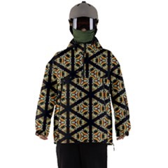 Pattern Stained Glass Triangles Men s Ski And Snowboard Waterproof Breathable Jacket