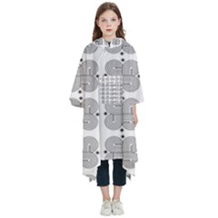 Abstract Pattern Texture Background Art Kids  Hooded Rain Ponchos