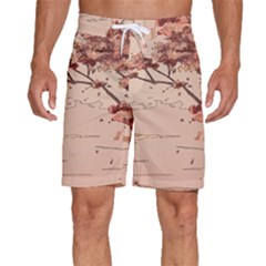 Pastel Nature , Art, Blue, Cute, Men s Beach Shorts
