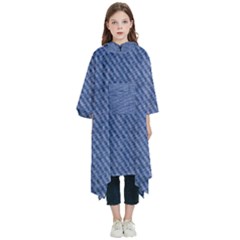 Blue Denim Kids  Hooded Rain Ponchos