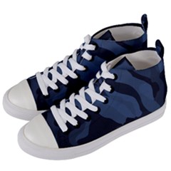 Purple Camo Women s Mid-top Canvas Sneakers