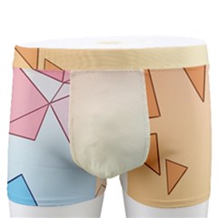 Background Pastel Geometric Lines Men s Boxer Briefs