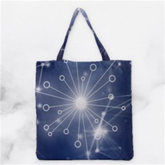 Network Technology Connection Grocery Tote Bag