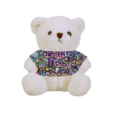Graffiti Word Seamless Pattern Full Print Cuddly Teddy Bear