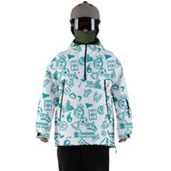 Real Madrid, Background, Pattern, Sport Men s Ski And Snowboard Waterproof Breathable Jacket