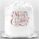 Personalized Any Text Xmas Tree Drawstring Bag Drawstring Bag (Large) View2