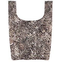 Earth Tones Fall Abstract Textured Print Foldable Shopping Bag