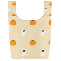 Pumpkin And Boo Crew Halloween  Foldable Shopping Bag
