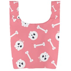 Halloween Pattern With Sculles And Bones 20240926 160927 0000 Foldable Shopping Bag