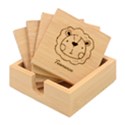 Personalized Animal Family Any Text Name Bamboo Coaster Set Bamboo Coaster Set View1