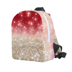 Abstract, Christmas, Glittery, Gold, Red Kids  Age 2-4 Lightweight Preschool Backpack